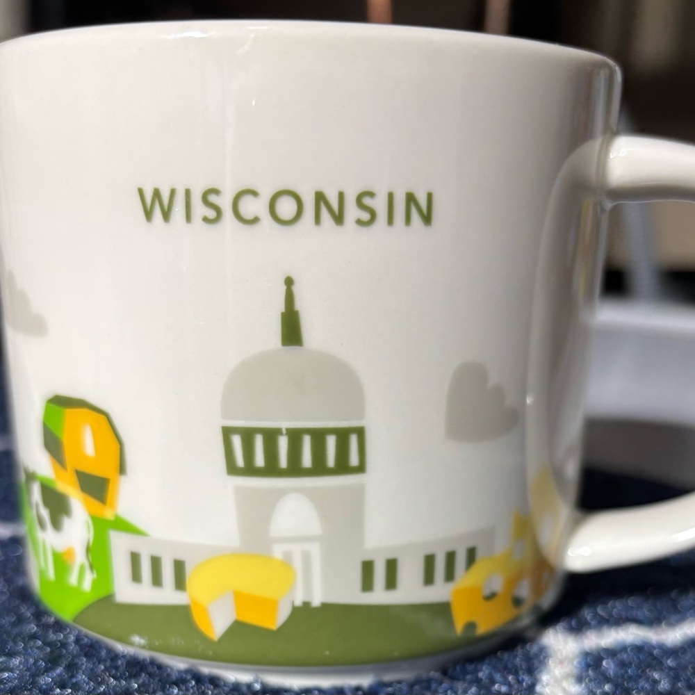 Iconic Starbucks YOU ARE HERE Wisconsin Mug